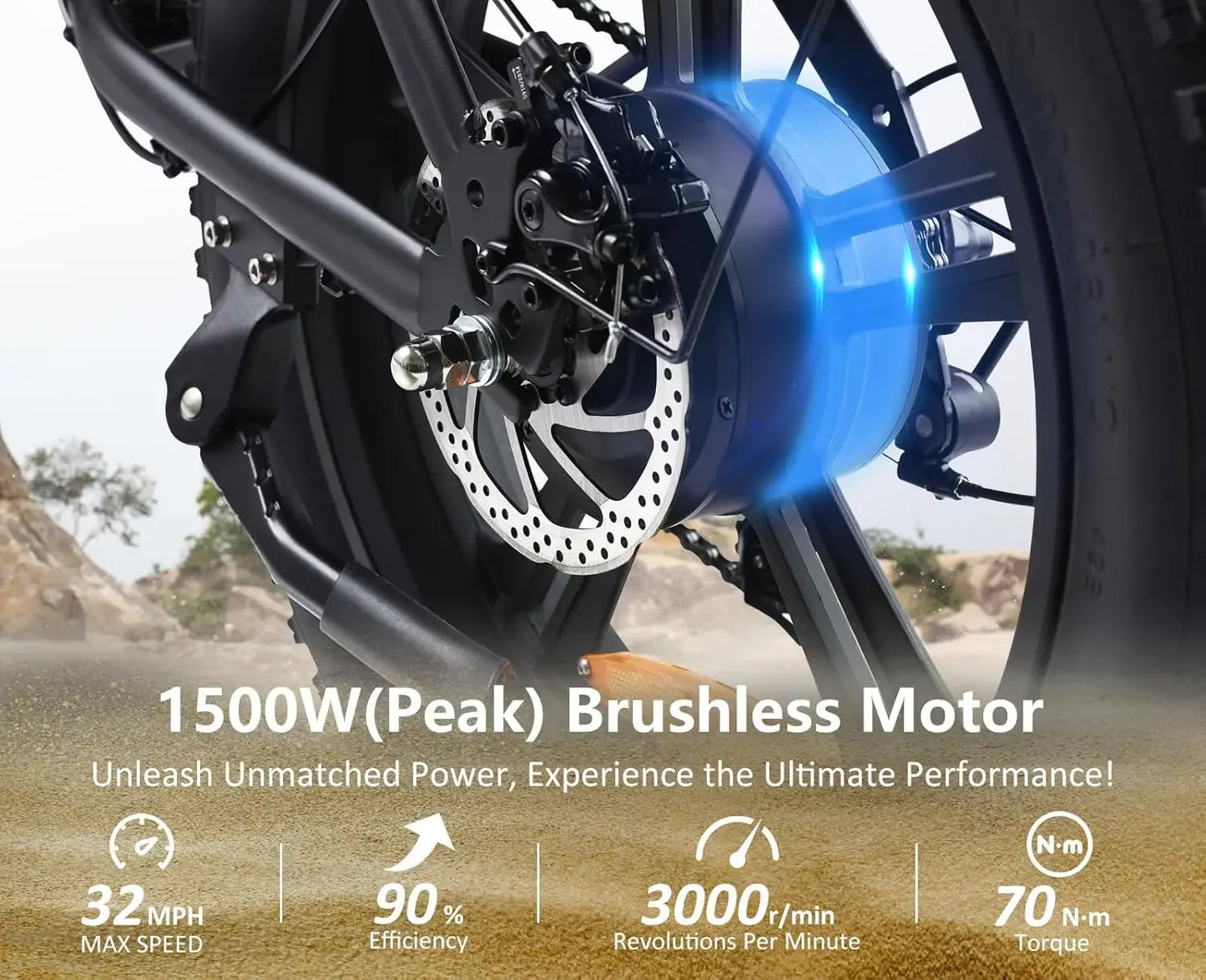 ThunderCruiser 1500W Fat Tire Electric Bike for Adults