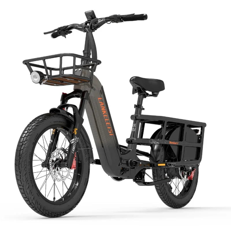 CargoCruiser 1000W Fat Tire Electric Cargo Bike