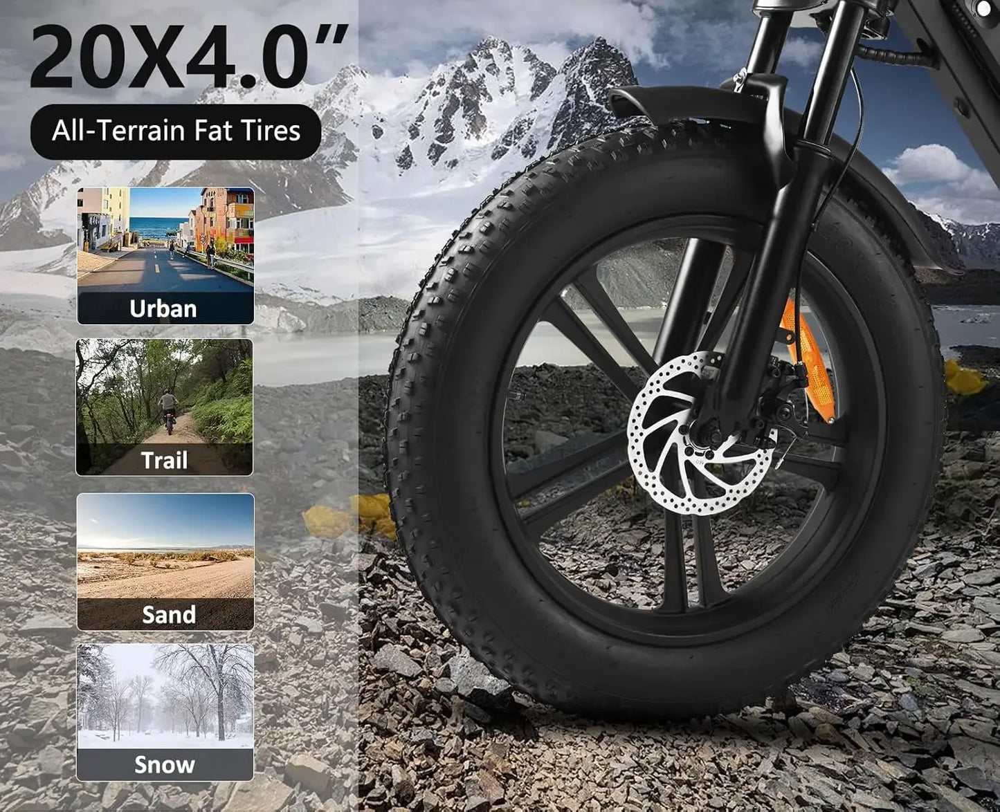 ThunderCruiser 1500W Fat Tire Electric Bike for Adults